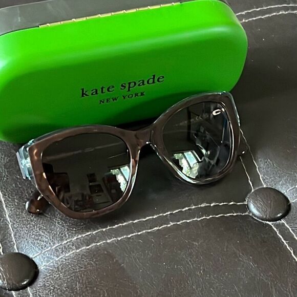 NWT Kate Spade 51MM cat eye sunglasses brown - Picture 1 of 8